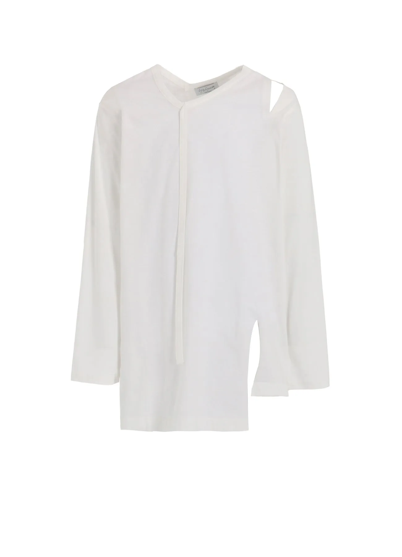 SINGLE JERSEY BINDER V NECK LONG SLEEVE sold by Yohji Yamamoto