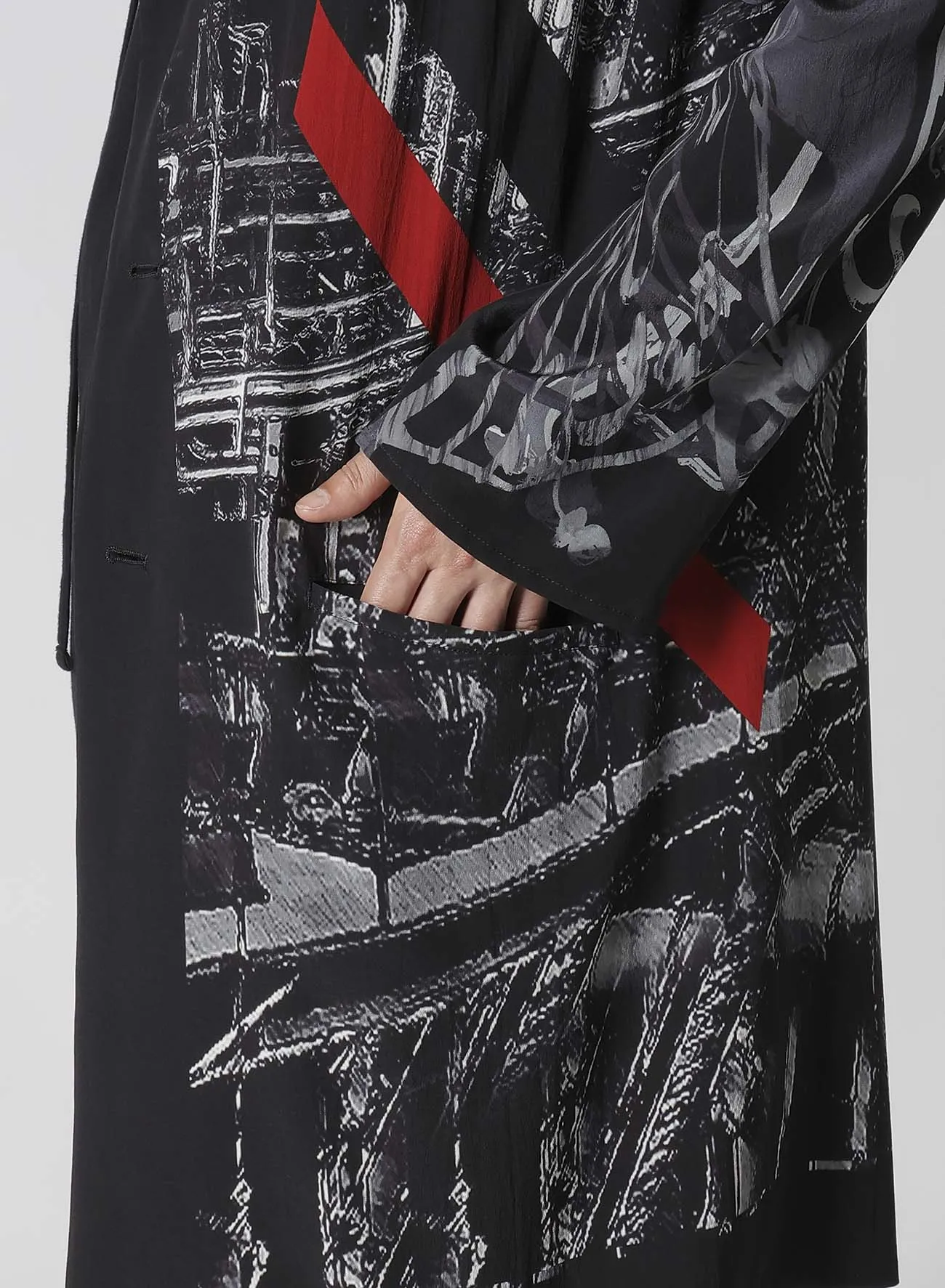 UNIVERSE MESSAGE PRINT JACKET sold by Yohji Yamamoto product image thumbnail 5