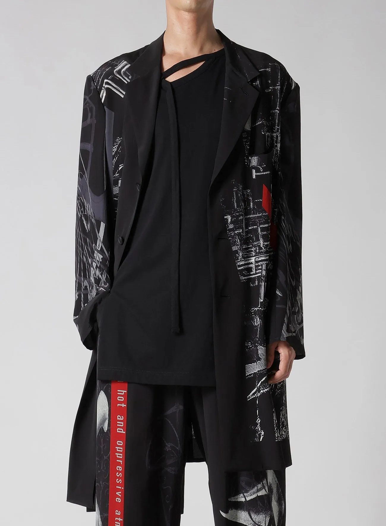 UNIVERSE MESSAGE PRINT JACKET sold by Yohji Yamamoto product image thumbnail 2
