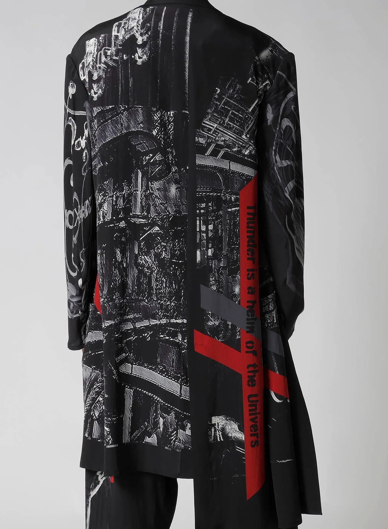 UNIVERSE MESSAGE PRINT JACKET sold by Yohji Yamamoto product image thumbnail 3