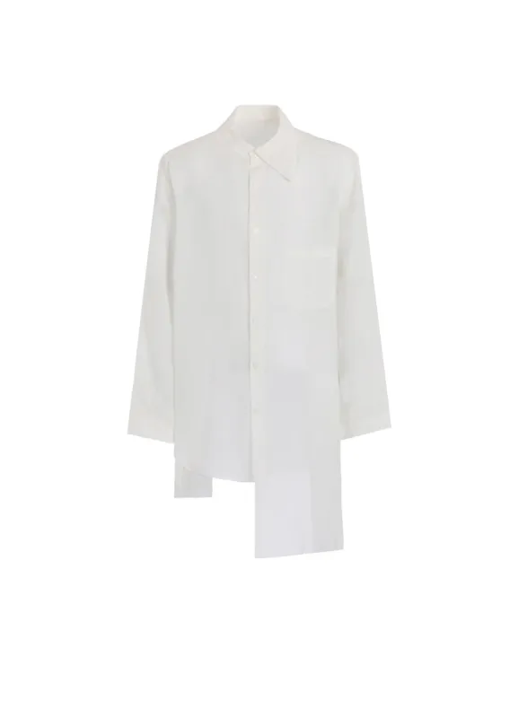 60 CELLULOSE LOAN UNBALANCED COLLAR BLOUSE sold by Yohji Yamamoto