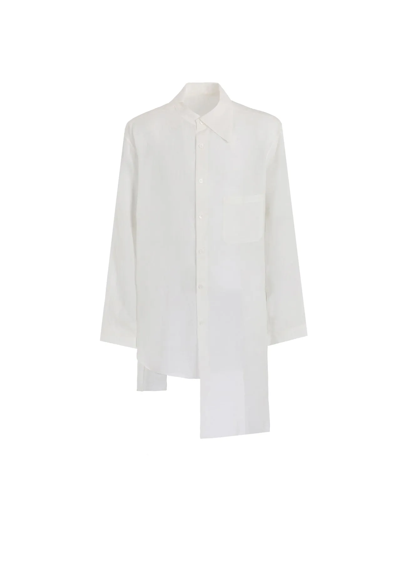 60 CELLULOSE LOAN UNBALANCED COLLAR BLOUSE sold by Yohji Yamamoto