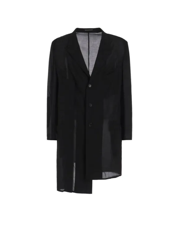 80 MODAL LOAN ASYMMETRY JACKET sold by Yohji Yamamoto