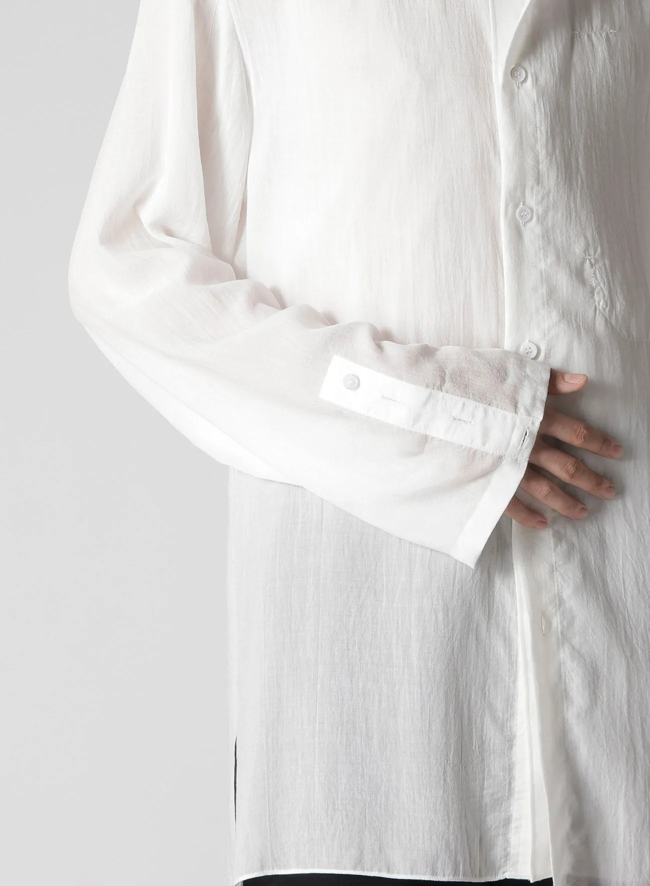 60 CELLULOSE LOAN L DOUBLE LAYERED BLOUSE sold by Yohji Yamamoto product image thumbnail 4