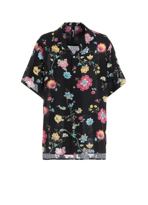 RAYON PRINT CHINESE FLOWER ALOHA SHIRT sold by Yohji Yamamoto