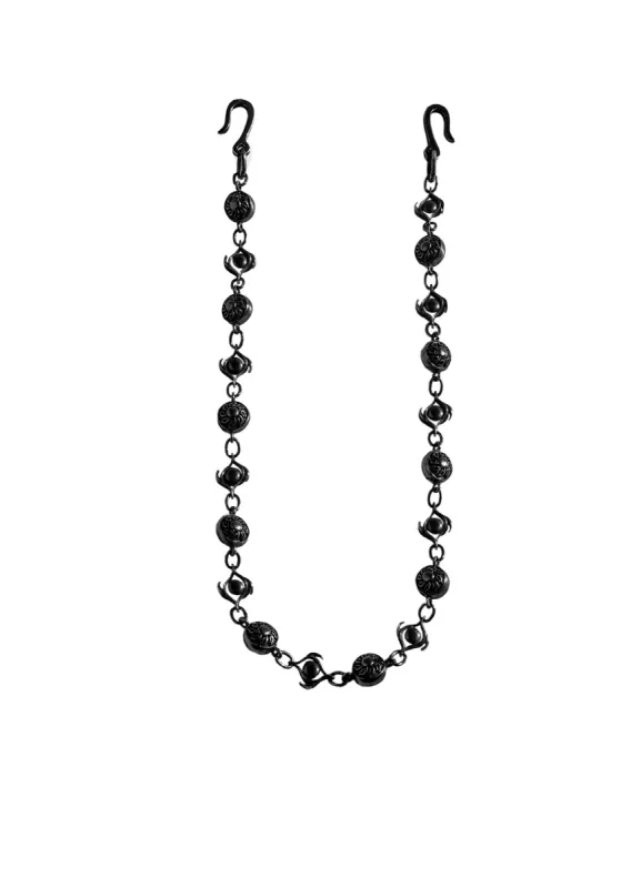 TIN ALLOY BKRUTH SUN CHAIN/BLACK sold by Yohji Yamamoto