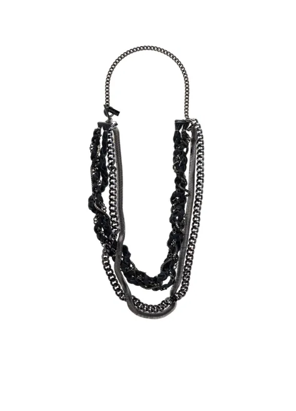 LEA/BR/BKNI BRAIDED NECKLACE sold by Yohji Yamamoto