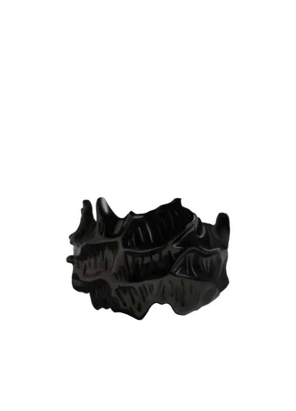 BRASS BK LUTETIUM EQUOS RING/BLACK sold by Yohji Yamamoto