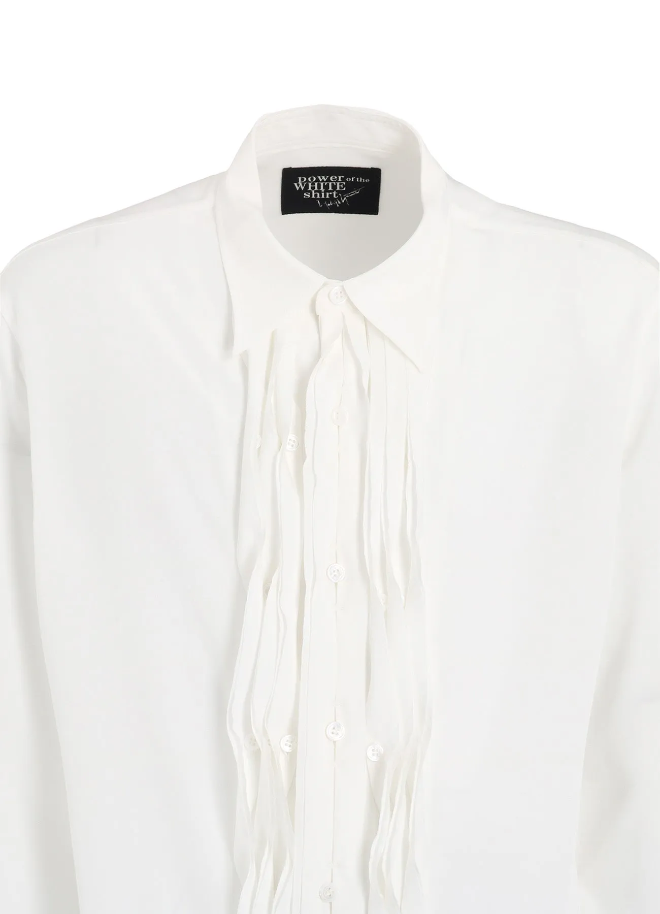 TA/PE CREPE DE CHINE FRILL SHIRT sold by Yohji Yamamoto product image thumbnail 5