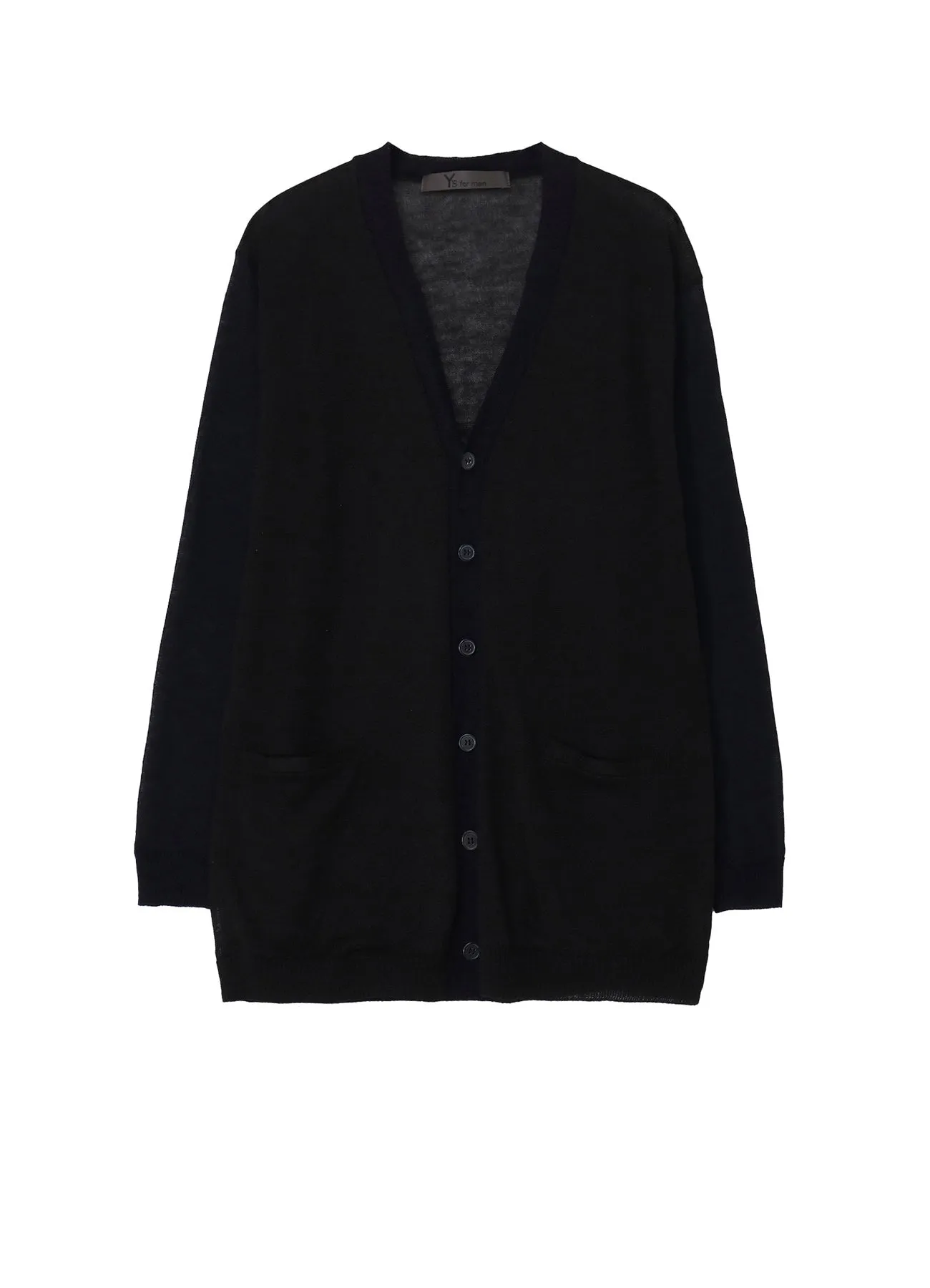 12G KNIT CARDIGAN WITH LOGO sold by Yohji Yamamoto
