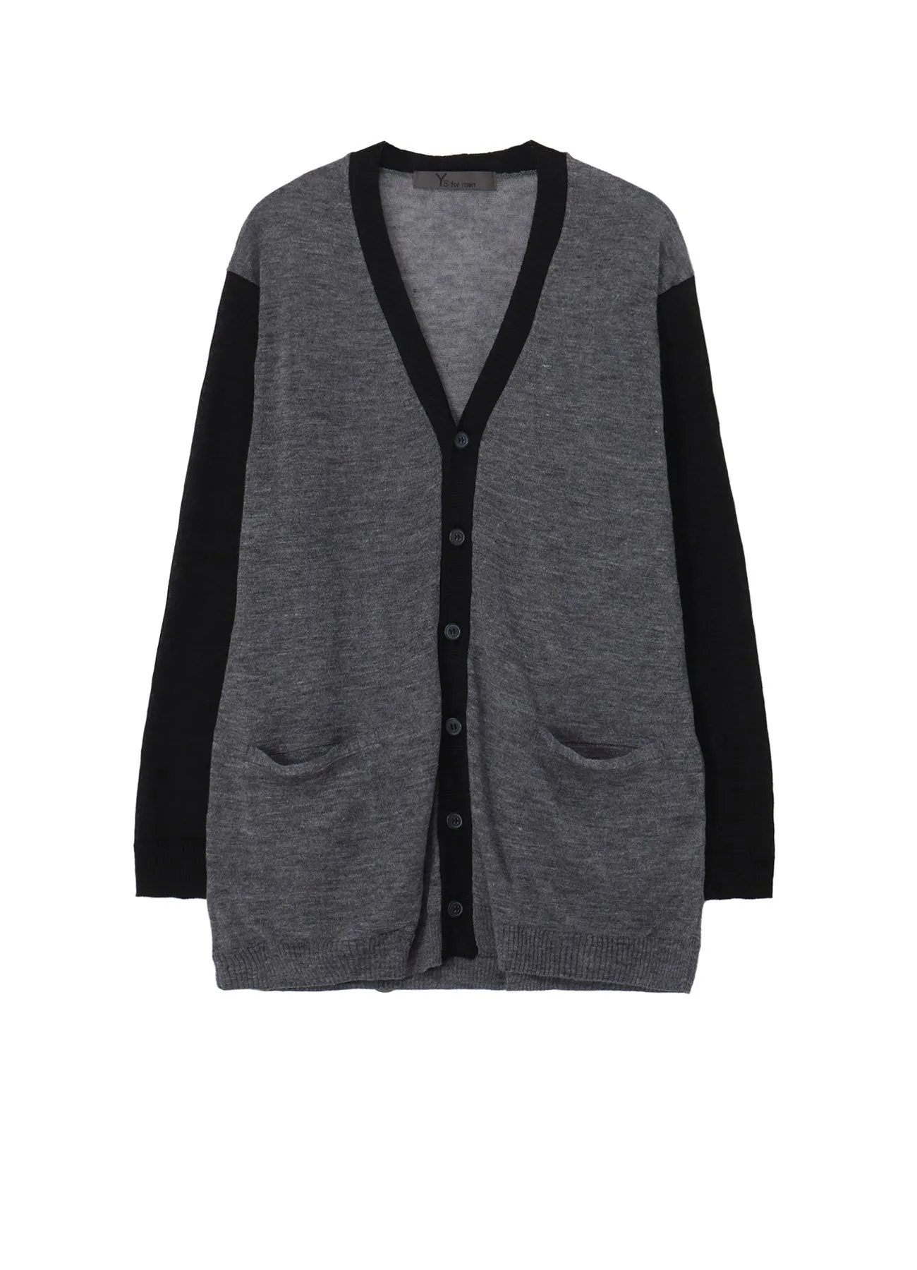 12G KNIT CARDIGAN WITH LOGO sold by Yohji Yamamoto