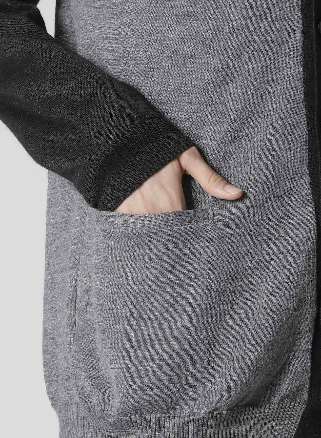 12G KNIT CARDIGAN WITH LOGO sold by Yohji Yamamoto product image thumbnail 5