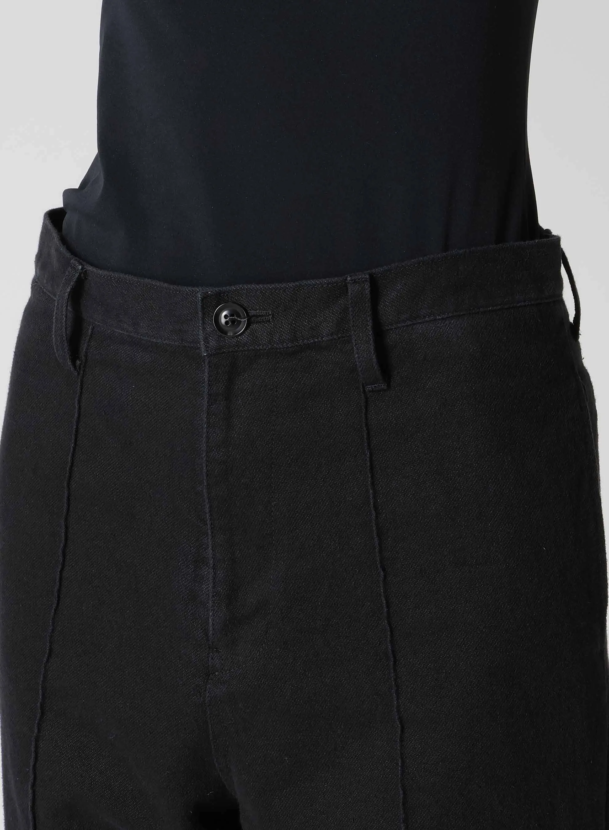 C/LI GABARDINE PIN TUCKED SLIM PANTS sold by Yohji Yamamoto product image thumbnail 5