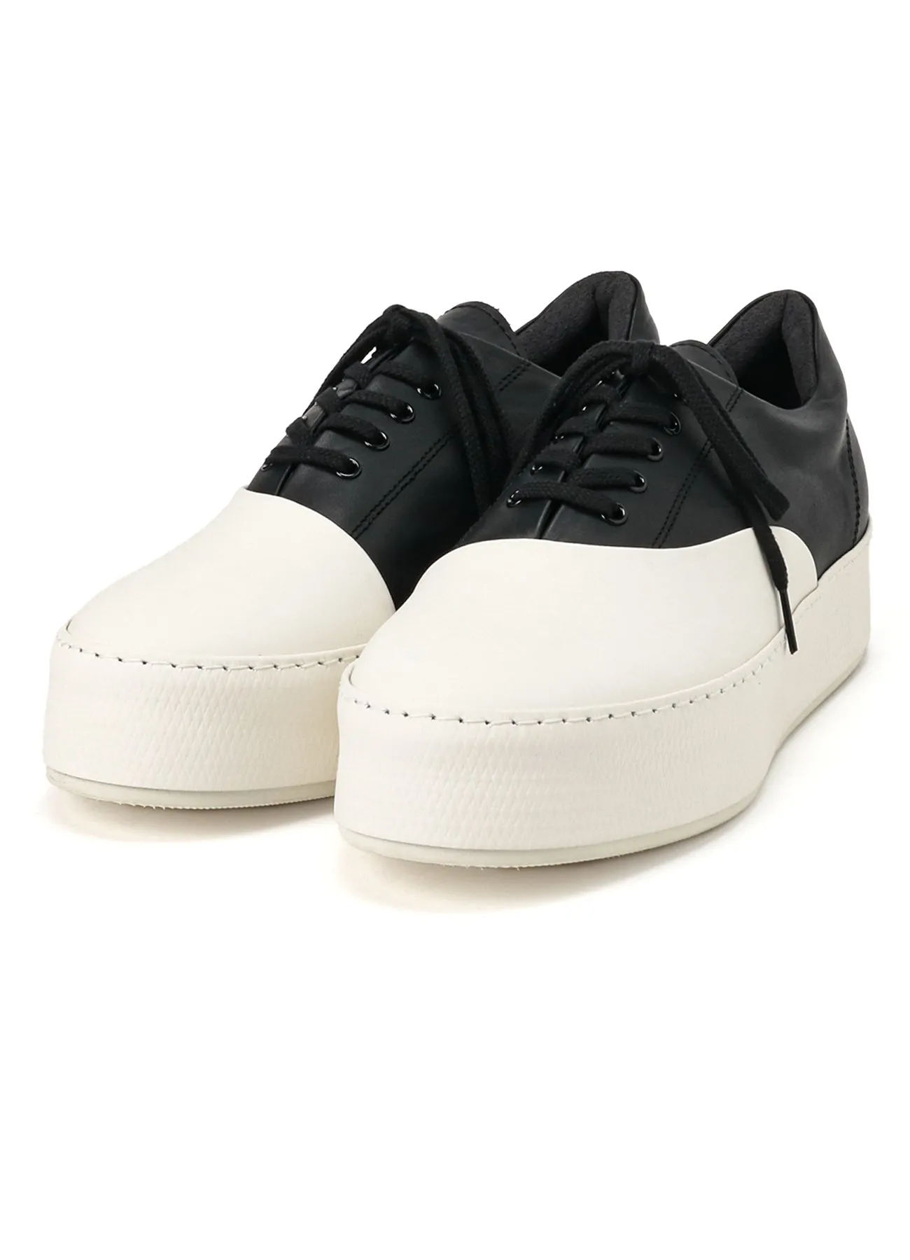 COW LEATHER ASYMMETRIC SNEAKER sold by Yohji Yamamoto product image thumbnail 2