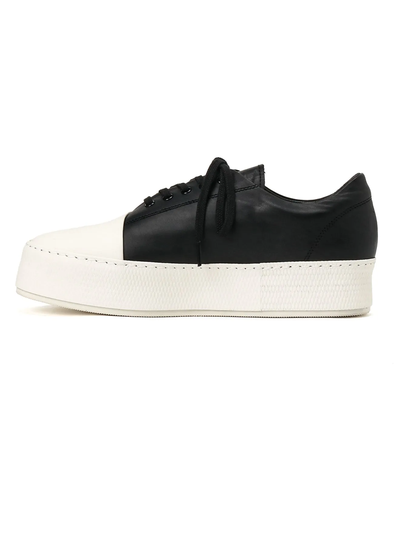 COW LEATHER ASYMMETRIC SNEAKER sold by Yohji Yamamoto product image thumbnail 3