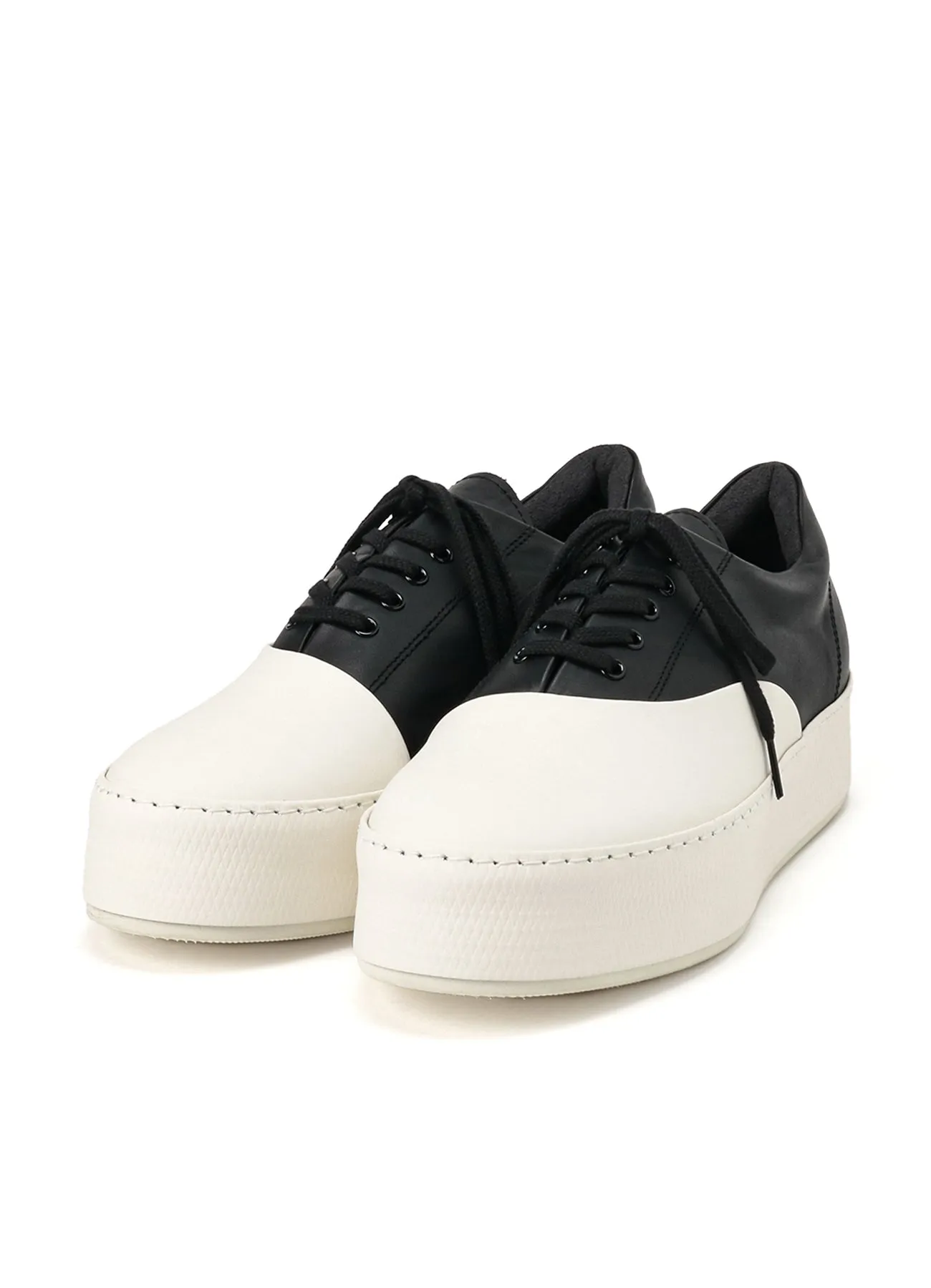 COW LEATHER ASYMMETRIC SNEAKER sold by Yohji Yamamoto
