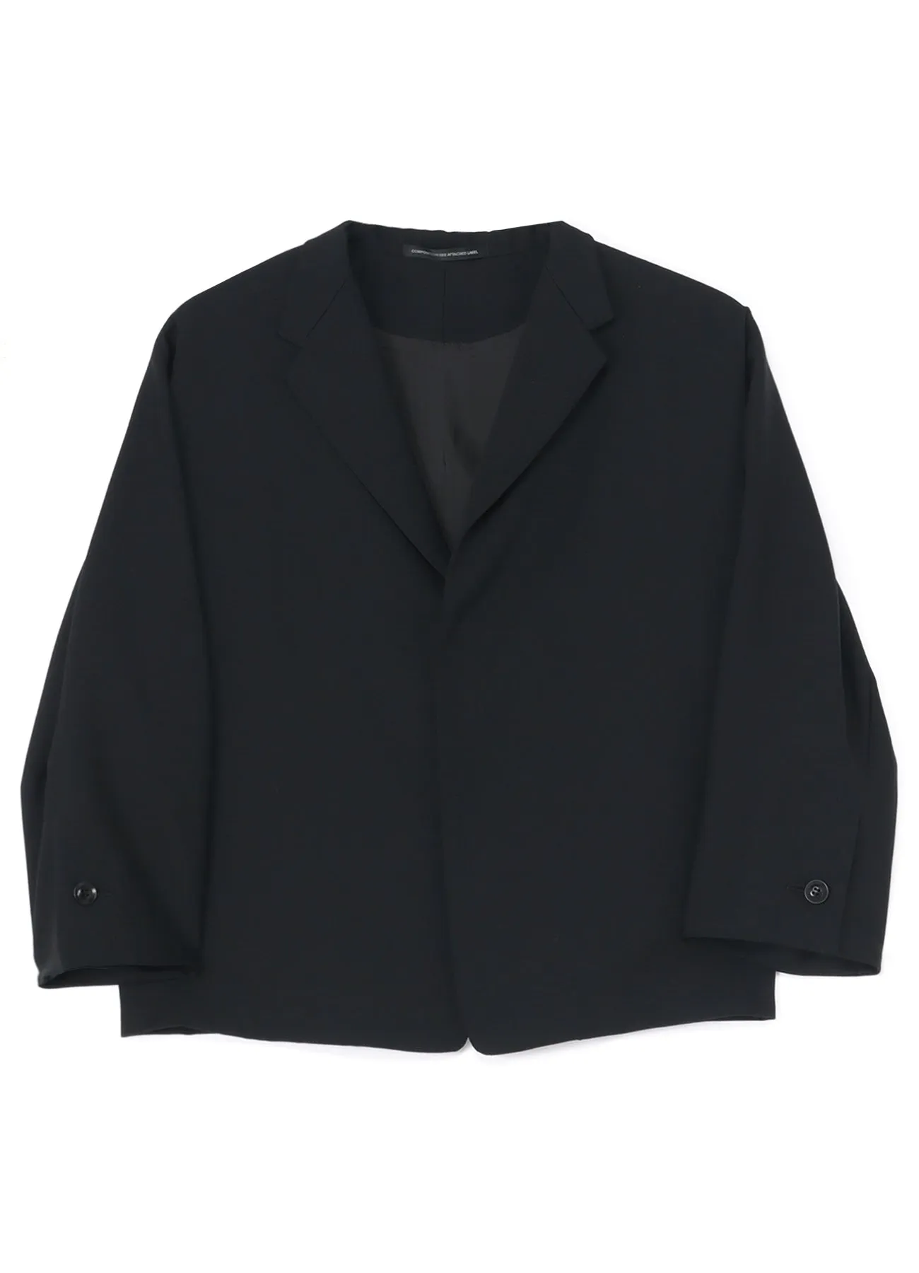 WOOL GABARDINE SHORT JACKET sold by Yohji Yamamoto product image thumbnail 2