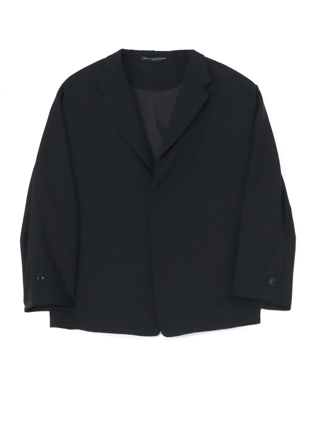 WOOL GABARDINE SHORT JACKET sold by Yohji Yamamoto