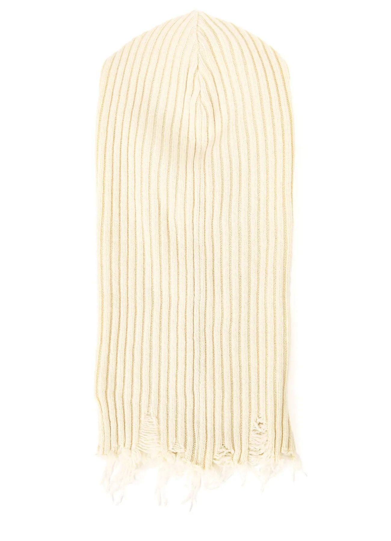 LAMB WOOL DAMAGED NECK WARMER W/ HOODIE sold by Yohji Yamamoto product image thumbnail 3