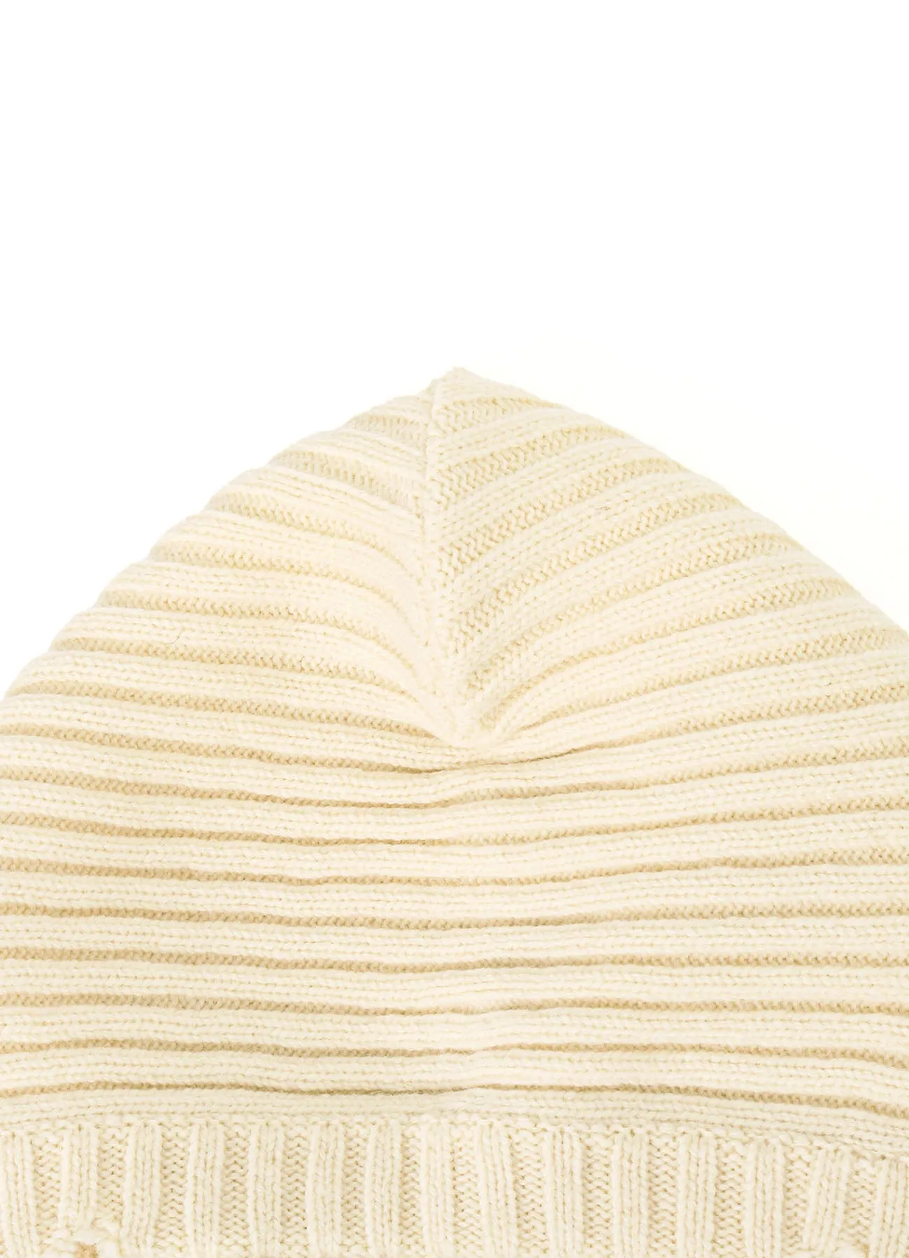 LAMB WOOL DAMAGED NECK WARMER W/ HOODIE sold by Yohji Yamamoto product image thumbnail 4