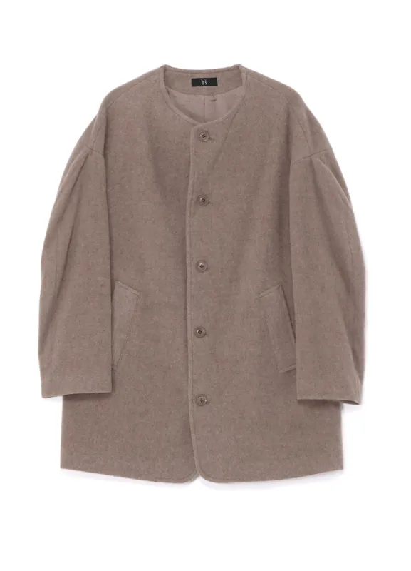 WOOL MOSSER NO COLLAR JACKET sold by Yohji Yamamoto