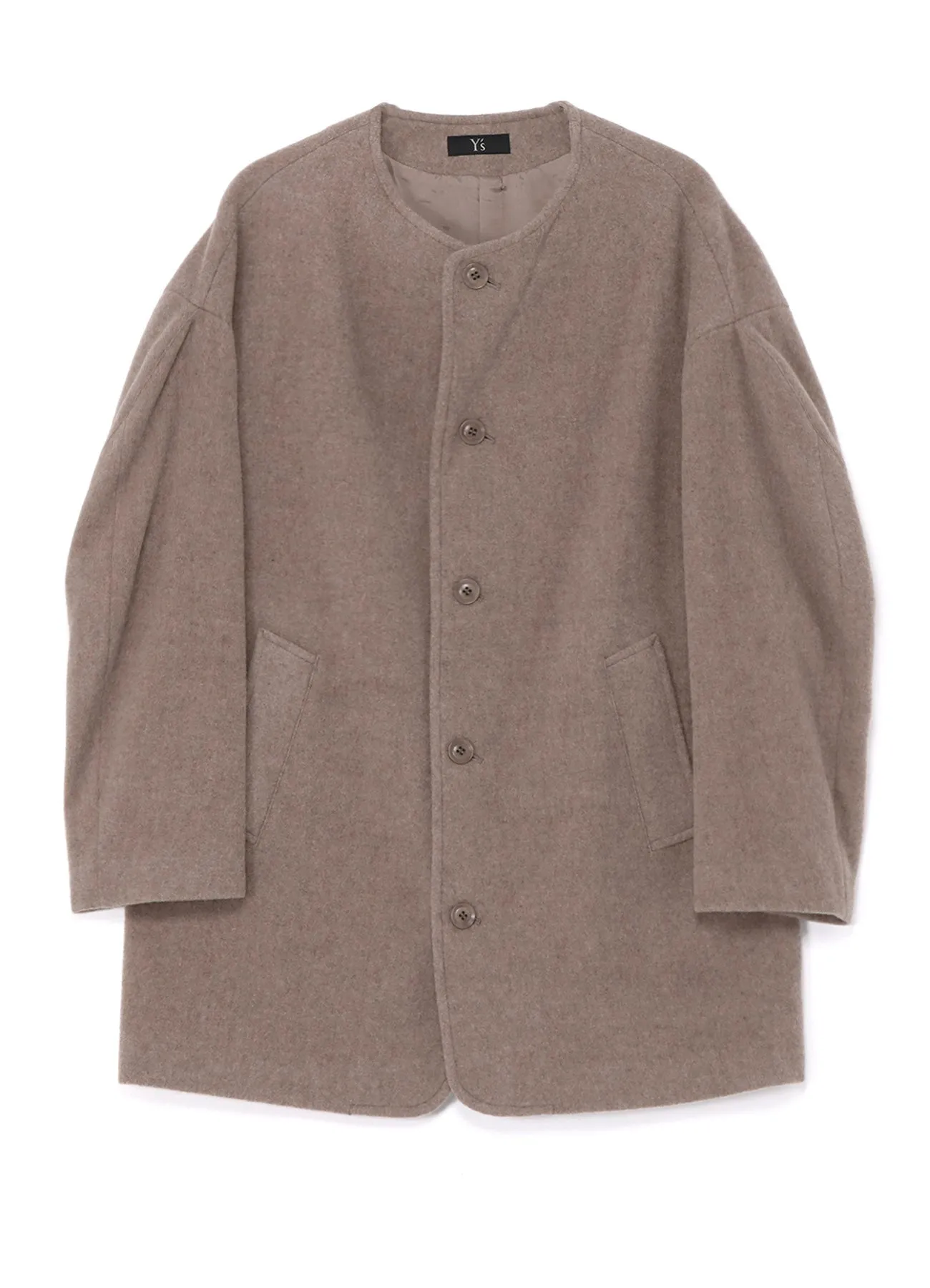 WOOL MOSSER NO COLLAR JACKET sold by Yohji Yamamoto product image thumbnail 2