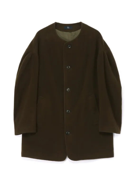 WOOL MOSSER NO COLLAR JACKET sold by Yohji Yamamoto
