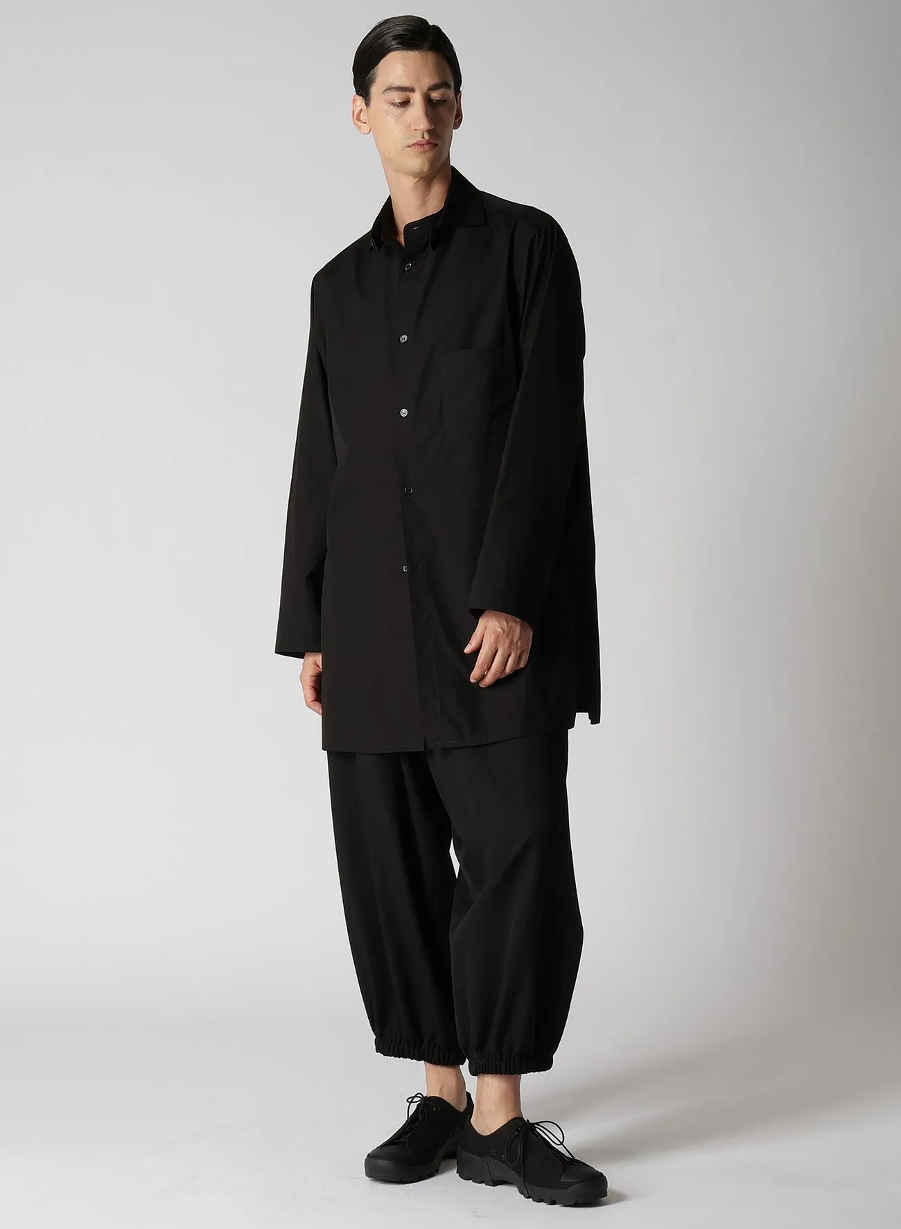 GABARDINE U-GATHER CROPPED PANTS sold by Yohji Yamamoto product image thumbnail 3