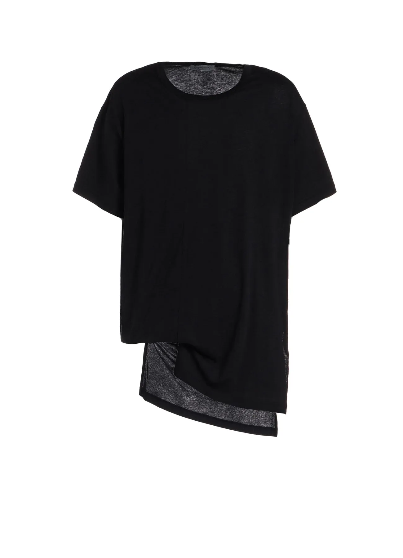 80/- HIGH GAUGE ASYMMETRY HEM HALF S sold by Yohji Yamamoto