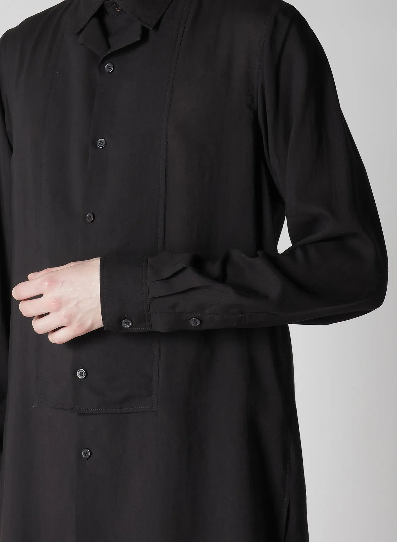 CELLLOSE LAWN FRONT W BLOUSE sold by Yohji Yamamoto product image thumbnail 4