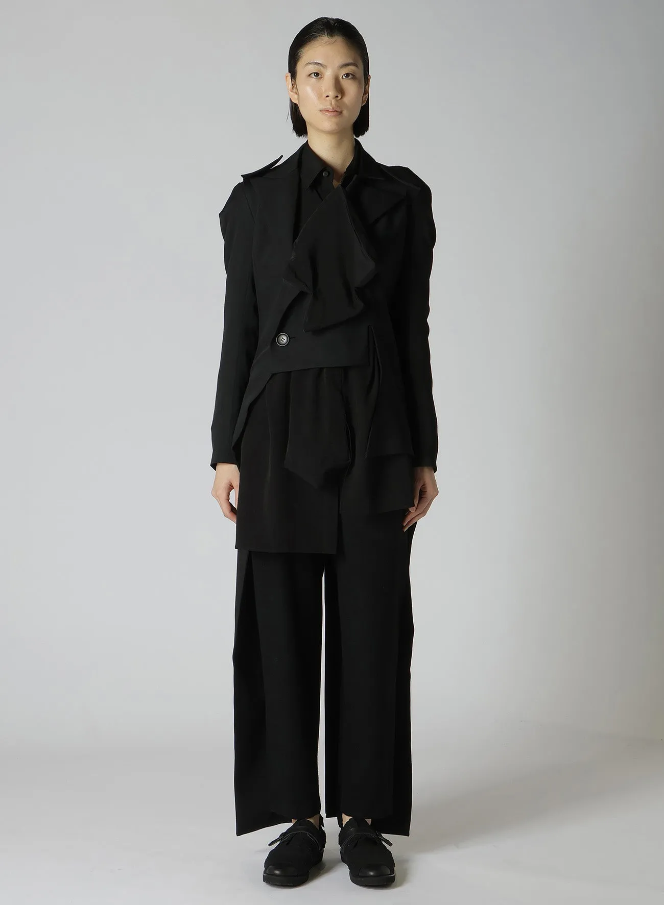 GABARDINE D TUXEDO JACKET sold by Yohji Yamamoto product image thumbnail 3