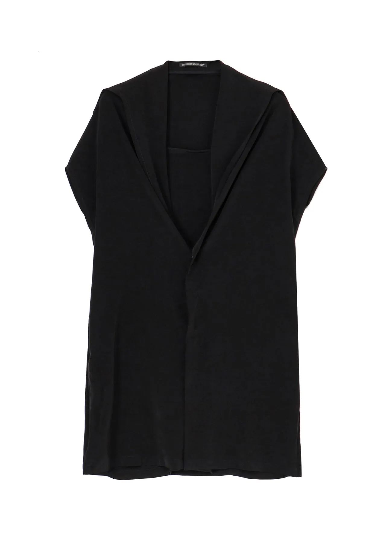 TA/PE CREPE DE CHINE DRAPED NECK DRESS sold by Yohji Yamamoto