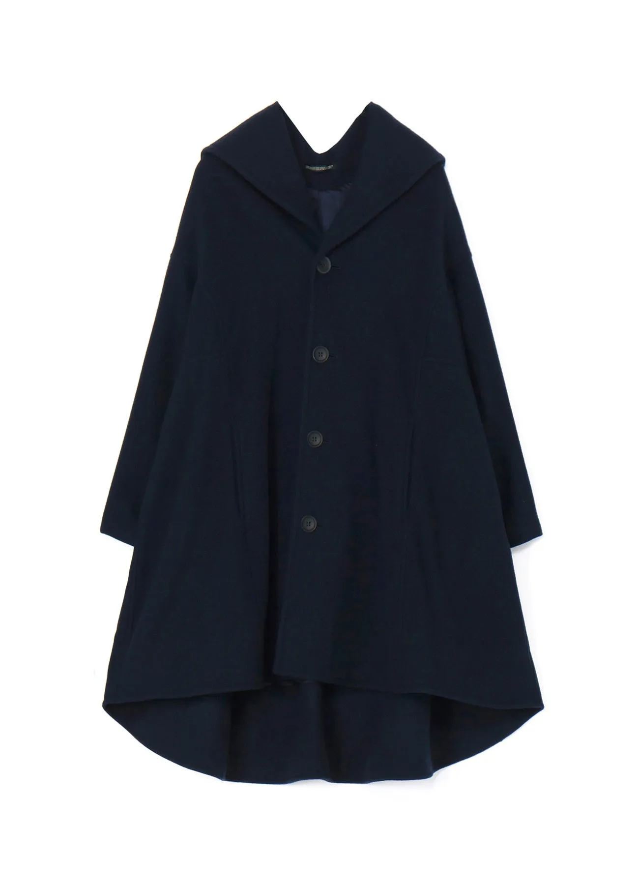AIRY MOSSER B COLLAR FLARE COAT sold by Yohji Yamamoto