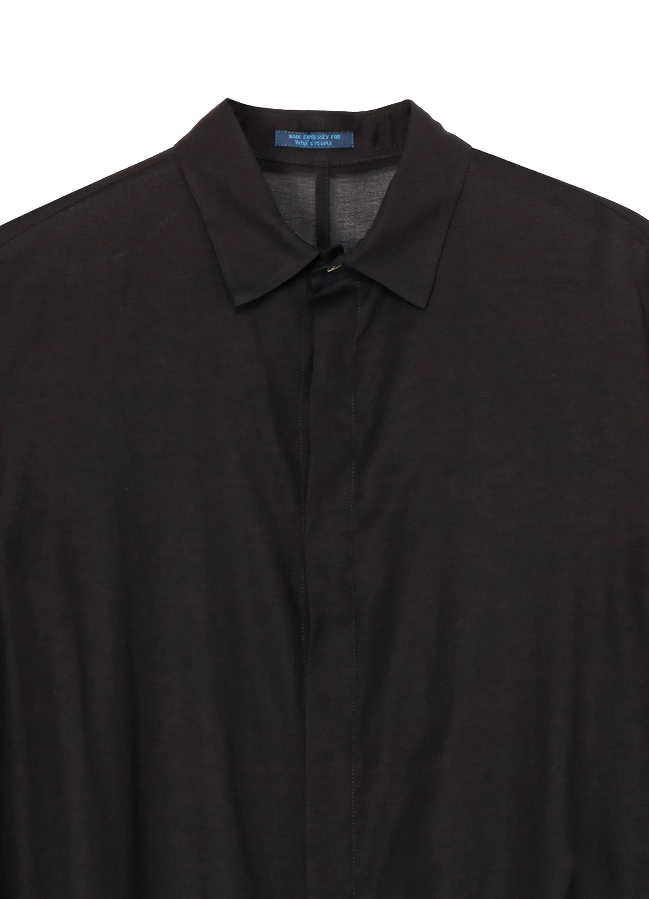 COTTON GEORGETTE BACKSIDE FLARE SHIRTS sold by Yohji Yamamoto product image thumbnail 4