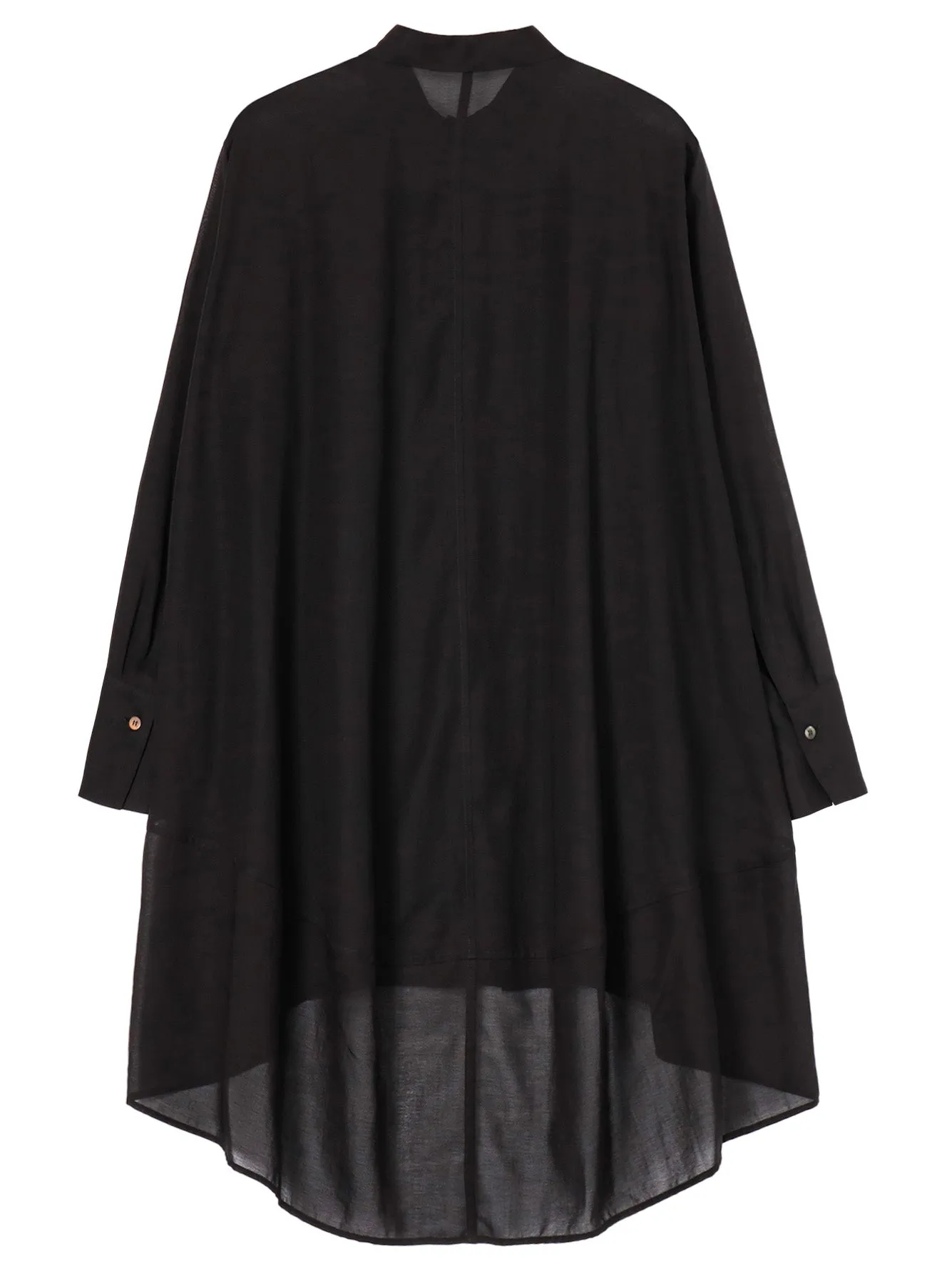 COTTON GEORGETTE BACKSIDE FLARE SHIRTS sold by Yohji Yamamoto product image thumbnail 3