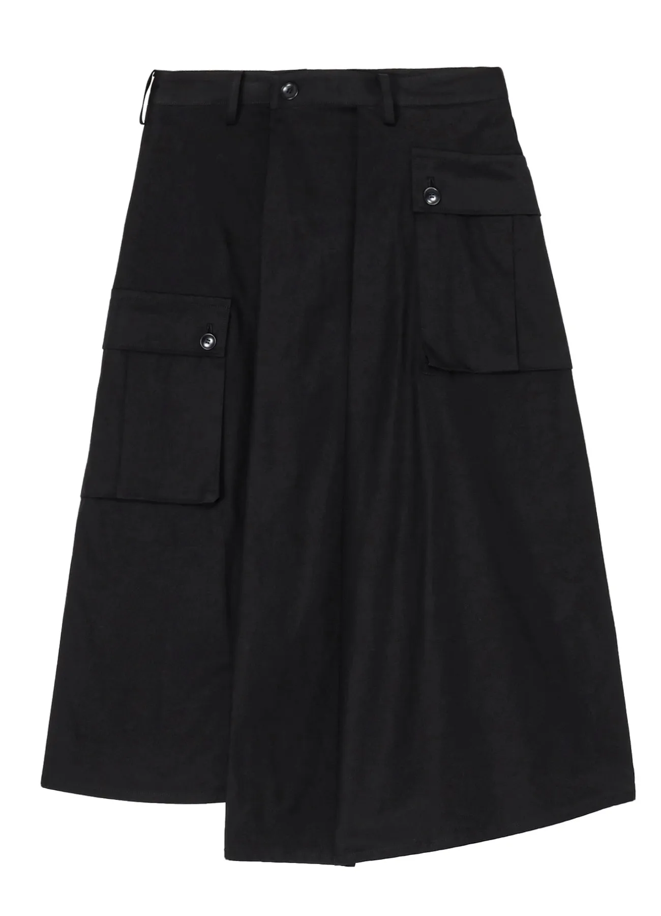 GABARDINE R-WIDE TUCK CARGO SKIRT sold by Yohji Yamamoto product image thumbnail 3