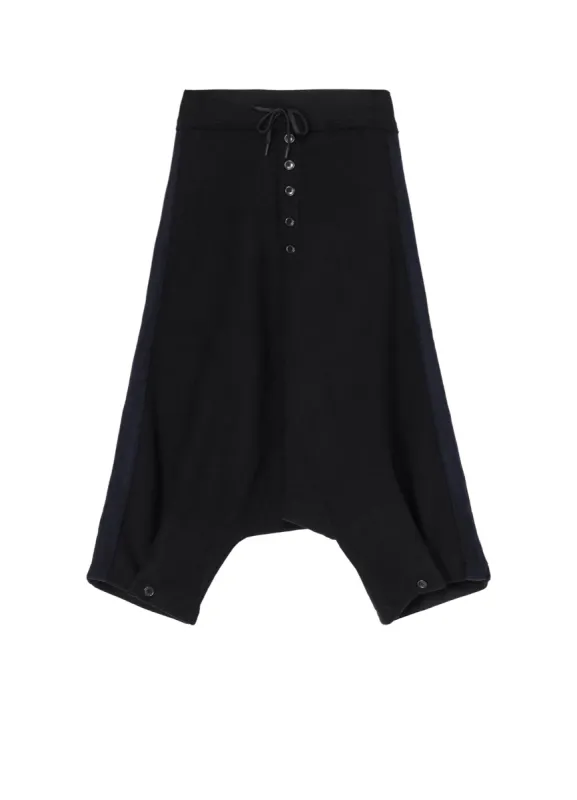 Liy/C BLUSHED FRENCH TERRY R-SIDE LINE BACKSIDE TUCK PANTS sold by Yohji Yamamoto