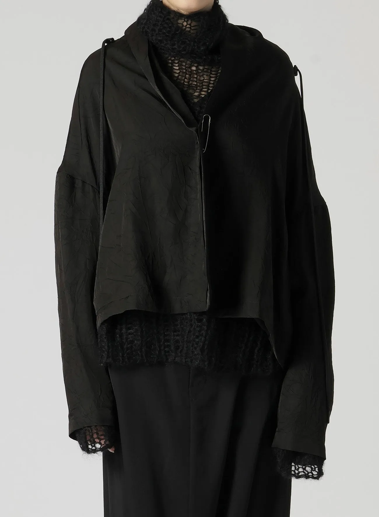 Cu WRINKLED TWILL R-SQUARE JACKET sold by Yohji Yamamoto product image thumbnail 2