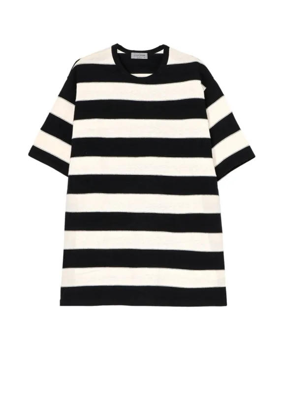 19/1 PLAIN STITCH STRIPE SHORT SLEEVE sold by Yohji Yamamoto