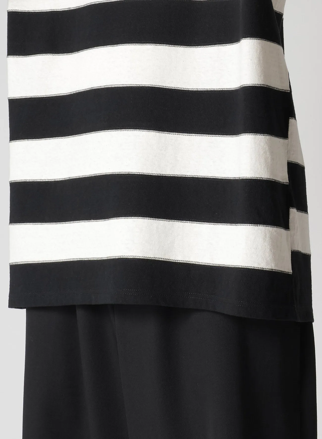 19/1 PLAIN STITCH STRIPE SHORT SLEEVE sold by Yohji Yamamoto product image thumbnail 5