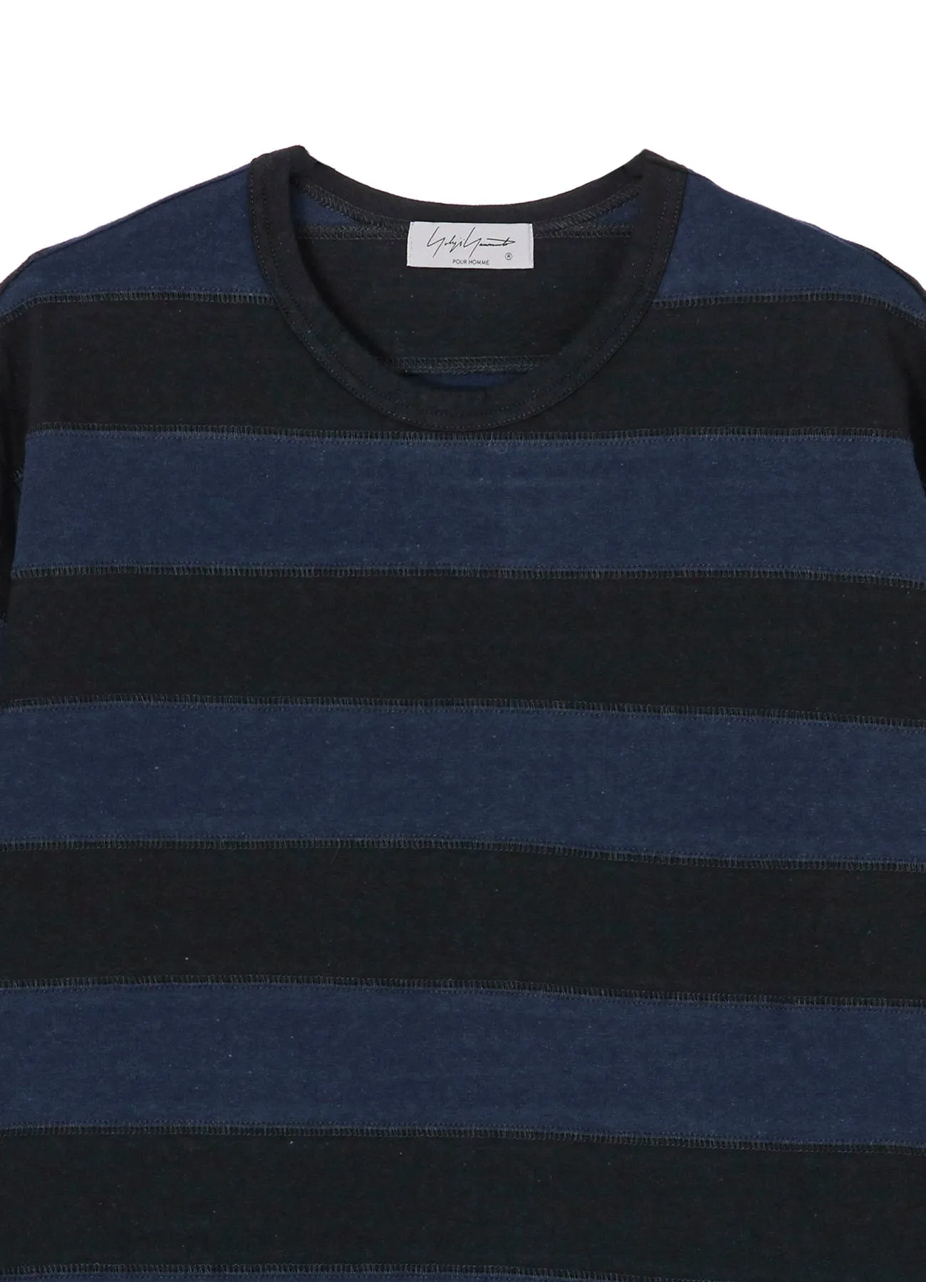 19/1 PLAIN STITCH STRIPE SHORT SLEEVE sold by Yohji Yamamoto product image thumbnail 4