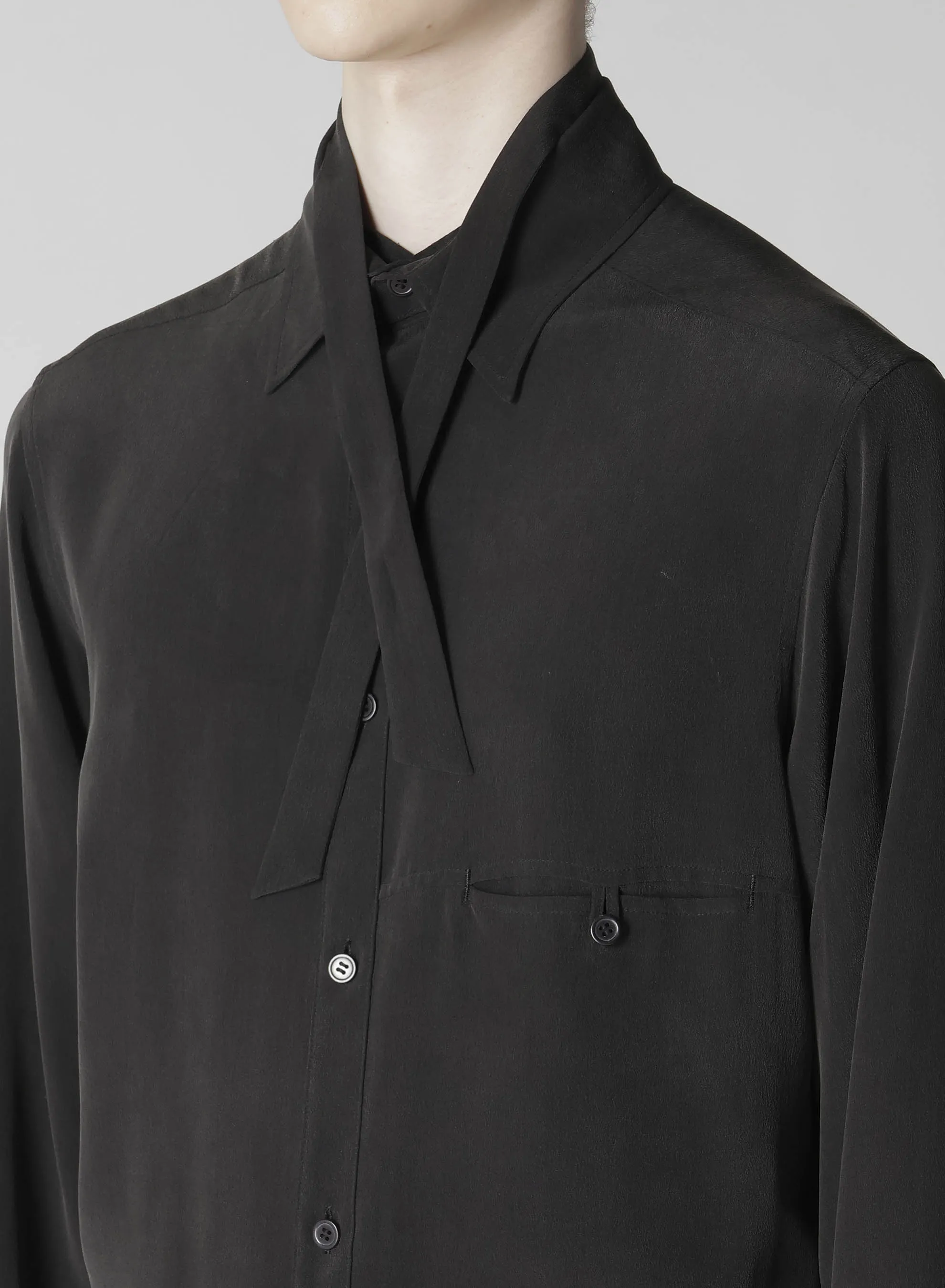 16M DECINE RIBBON SPARE COLLAR BLOUSE sold by Yohji Yamamoto product image thumbnail 3