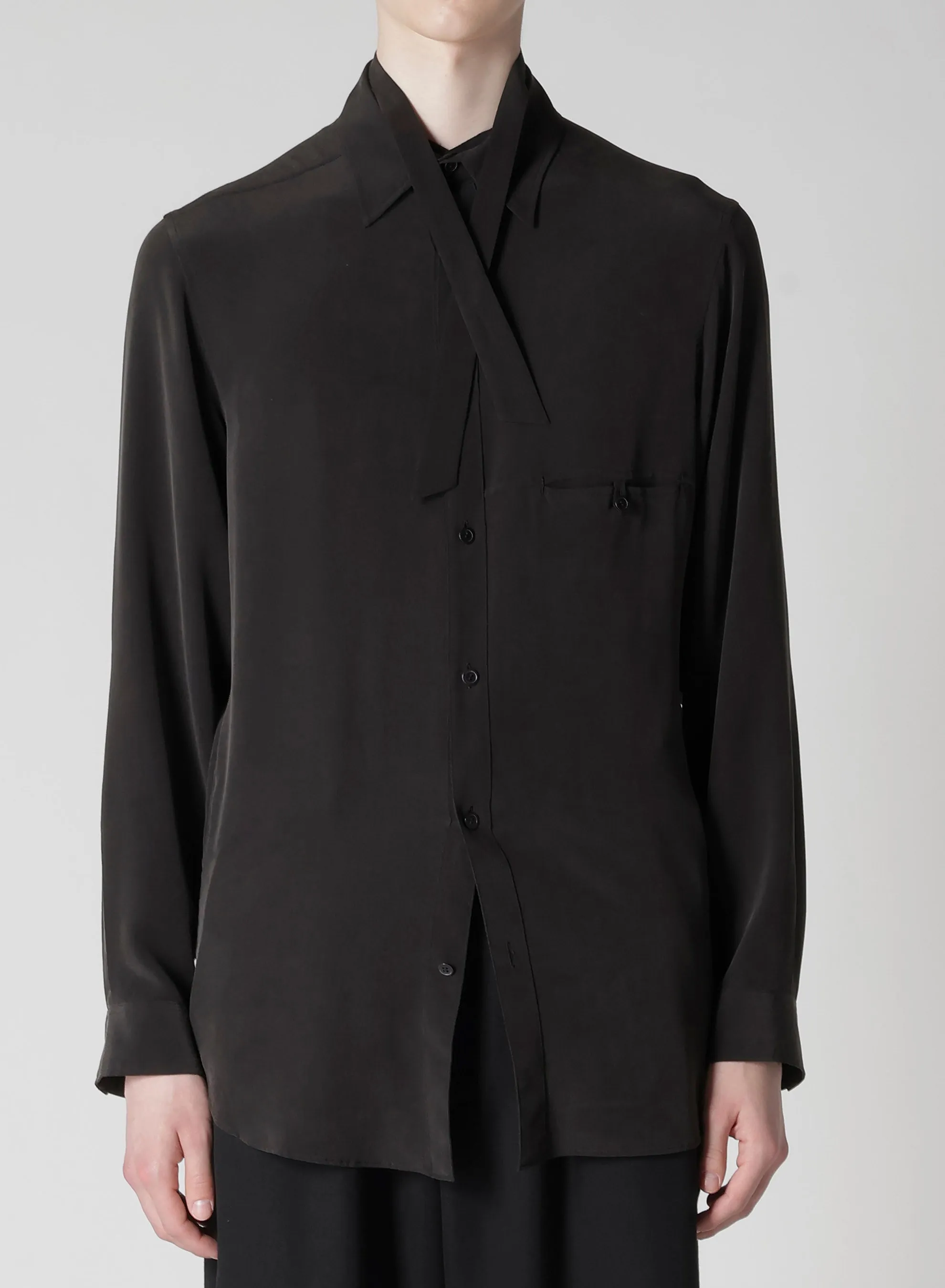 16M DECINE RIBBON SPARE COLLAR BLOUSE sold by Yohji Yamamoto product image thumbnail 2