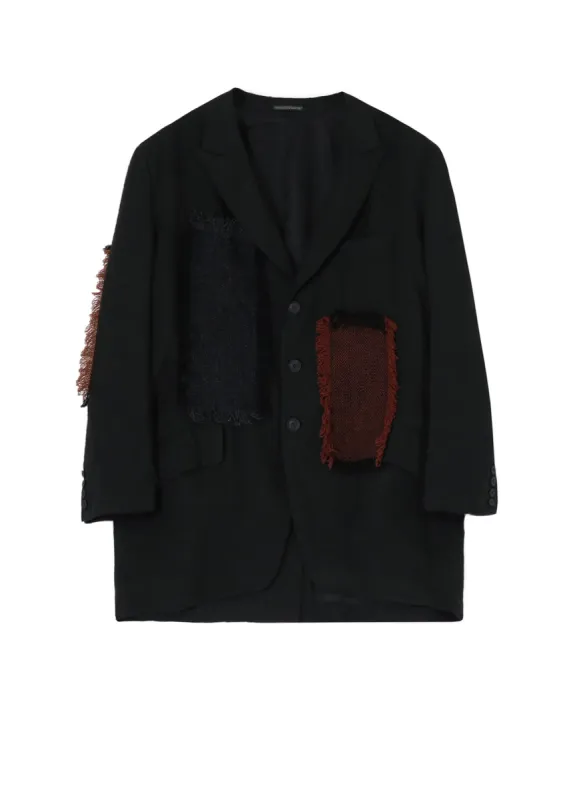 LINEN PATCHWORK JACKET sold by Yohji Yamamoto
