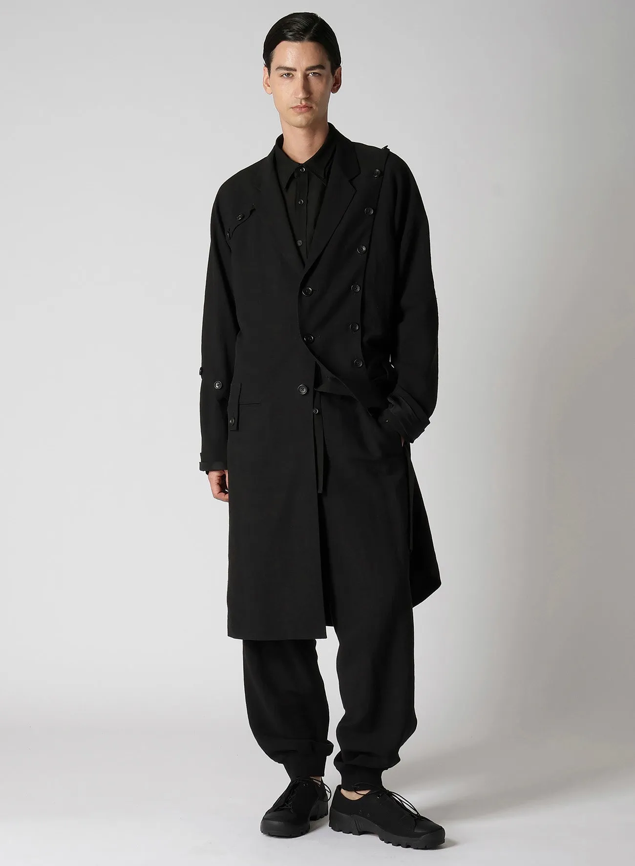 LI/RYCANVAS RIBBED HEM PANTS sold by Yohji Yamamoto product image thumbnail 3