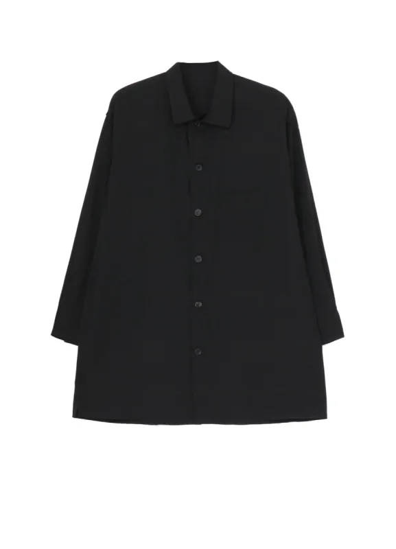 WOOL GABARDINE FACE AND BACK POCKET BLOUSE sold by Yohji Yamamoto