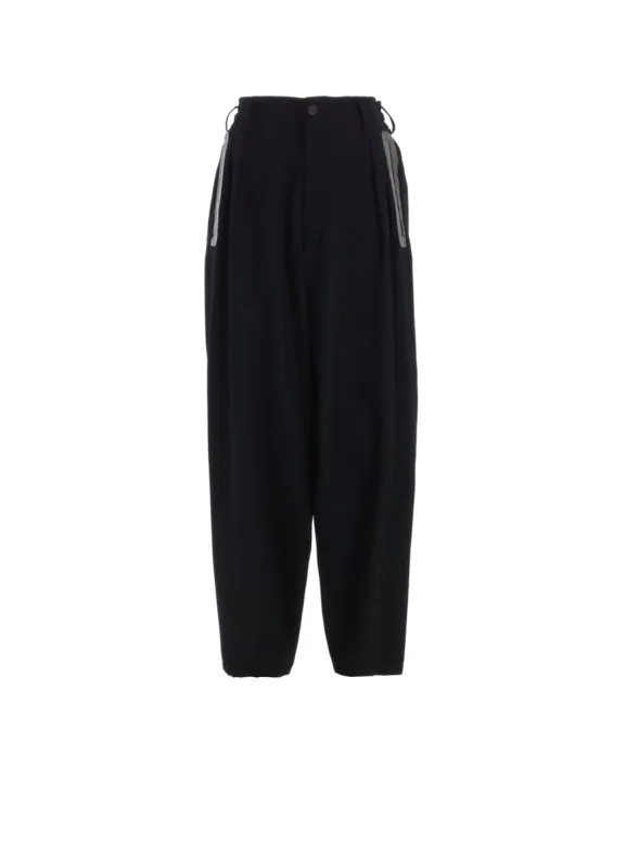 ARMY GABARDINE SIDE PATCH PANTS sold by Yohji Yamamoto