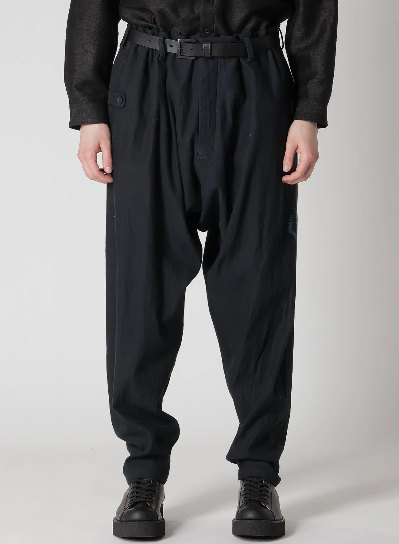 LADY PT DENIM SAROUEL PANTS sold by Yohji Yamamoto product image thumbnail 2