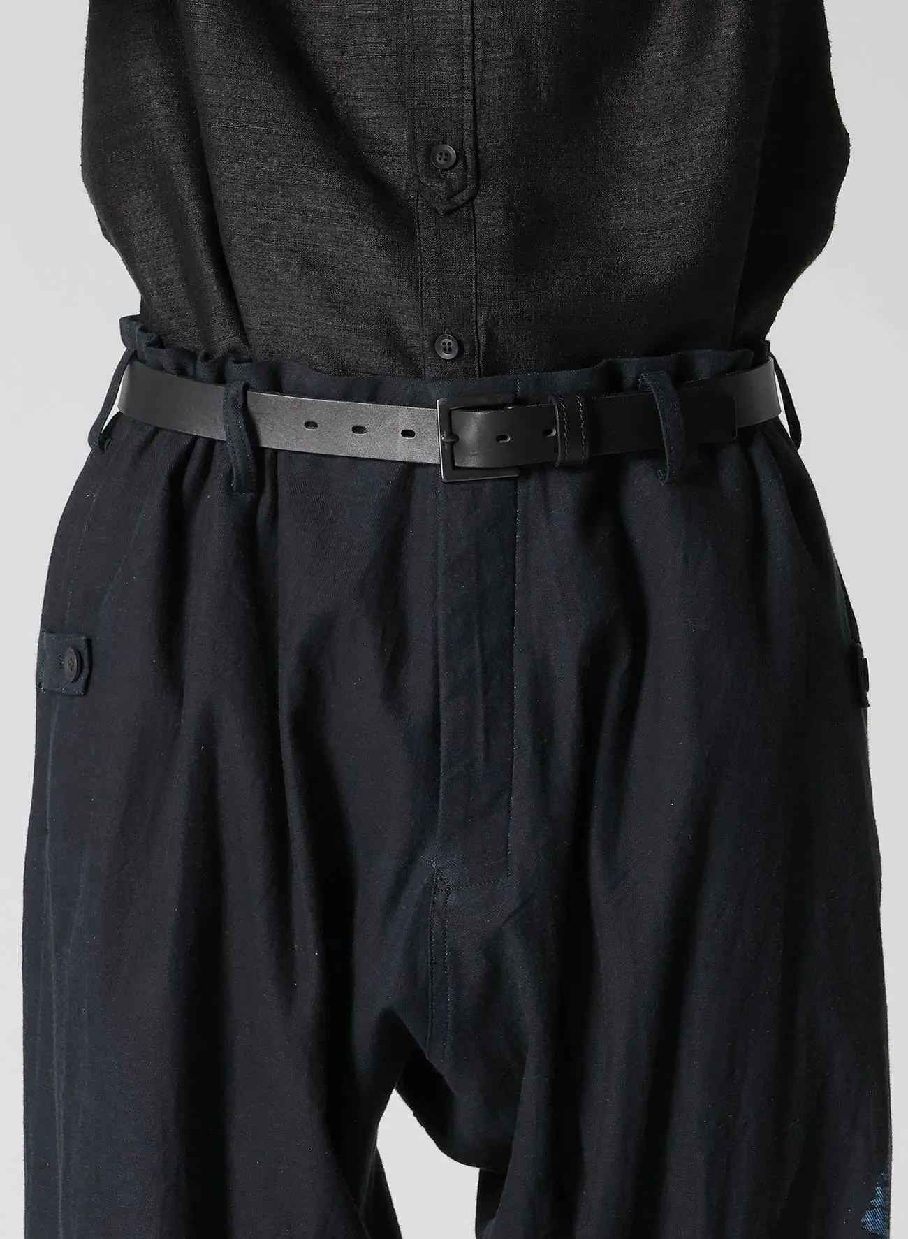 LADY PT DENIM SAROUEL PANTS sold by Yohji Yamamoto product image thumbnail 3