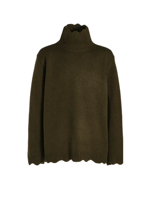 7G RIB TURTLE NECK KNIT sold by Yohji Yamamoto